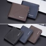 Baellerry Hombre Cartera Corta Multi-Tarjeta Monedero De Piel De Gran Capacidad Con Cremallera - Imagen 9