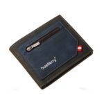 Cartera corta Baellerry de piel sintética para hombre, cartera con cremallera y ranura para varias tarjetas de gran capacidad
