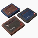 Cartera corta Baellerry de piel sintética para hombre, cartera con cremallera y ranura para varias tarjetas de gran capacidad - Imagen 2