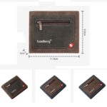 Cartera corta Baellerry de piel sintética para hombre, cartera con cremallera y ranura para varias tarjetas de gran capacidad - Imagen 3