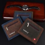 Cartera corta Baellerry de piel sintética para hombre, cartera con cremallera y ranura para varias tarjetas de gran capacidad - Imagen 7