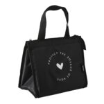 Versión horizontal Bolsa de aislamiento impermeable gruesa Bolsa de almuerzo de tela Oxford Bolsa de asas, Horizontal Version Love