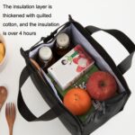 Versión horizontal Bolsa de aislamiento impermeable gruesa Bolsa de almuerzo de tela Oxford Bolsa de asas, Horizontal Version Love - Imagen 6