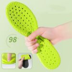 Plantillas para correr con desodorante de ajenjo, almohadilla ortopédica transpirable con espuma viscoelástica para zapatos, 36 - Imagen 3