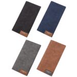 DEABOLAR Cartera larga para hombre de gran capacidad Cartera suave con paneles ultrafinos - Imagen 2