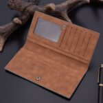 DEABOLAR Cartera larga para hombre de gran capacidad Cartera suave con paneles ultrafinos - Imagen 6