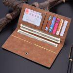 DEABOLAR Cartera larga para hombre de gran capacidad Cartera suave con paneles ultrafinos - Imagen 7