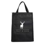 Versión vertical Bolsa de aislamiento impermeable gruesa Bolsa de almuerzo de tela Oxford Bolsa de asas, Vertical Version White Deer