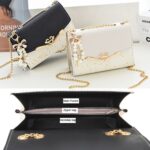 Messenger Lentejuelas Bandolera Mujer Teléfono móvil Monedero, Black With Pendant - Imagen 3