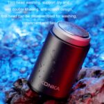 KONKA Mini maquinilla de afeitar portátil al aire libre a prueba de agua para hombres, Black - Imagen 6