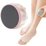 Depiladora manual de cristal con molinillo de pies de doble cara 2 en 1, Rosado, Negro, Verde, Amarillo