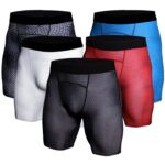 PRO Sports Tight Shorts Hombres Entrenamiento Pantalones de compresión de secado rápido, M - Imagen 2