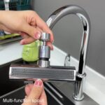 Conector de caño de cascada de lluvia voladora multifuncional, grifo de cocina, chapoteo, burbujeador giratorio Universal, Gray - Imagen 2