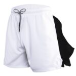Pantalones cortos atléticos de secado rápido para hombre de una sola capa 5/10 pantalones con la ejecución de la toalla, XXL