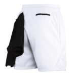 Pantalones cortos atléticos de secado rápido para hombre de una sola capa 5/10 pantalones con la ejecución de la toalla, XXL - Imagen 2