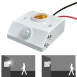 YX-425B AC85-265V Inducción infrarroja del cuerpo humano E27 Tornillo Soporte de lámpara LED, YX-425B