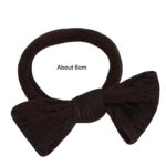 Accesorios para el cabello con lazo para mujer, banda elástica para el cabello, sin marcas de corbata, banda de goma - Imagen 2