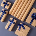 Material de embalaje de flores de regalo de periódico inglés de piel de vaca retro - Imagen 4