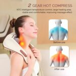 Masajeador eléctrico de cuello y hombros Shiatsu Back Neck Massager con calor - Imagen 4