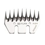 HILDA Power Wool Tijeras Cuchillas Para Empujadores De Lana, 9 Toothed Straight Blade