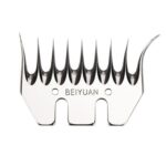 HILDA Power Wool Tijeras Cuchillas Para Empujadores De Lana, 9 Toothed Curved Blade
