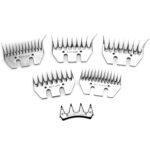 HILDA Power Wool Tijeras Cuchillas Para Empujadores De Lana, 9 Toothed Curved Blade - Imagen 2