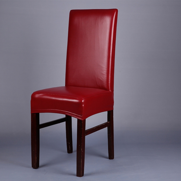 TBD0604029001A.jpg Funda para silla siamesa elástica para el hogar, fundas impermeables para taburete de asiento de Hotel de cuero PU - Imagen 1