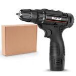 Taladro eléctrico para el hogar HILDA Taladro de iones de litio de 12 V con cargador y batería, enchufe de la UE, Carton Packing
