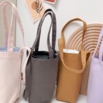 Taza de agua portátil Bolsa de café Aislamiento térmico al aire libre Cubierta de taza de lona de color sólido, Crossbody (Coffee) - Imagen 7