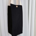 Funda protectora de lona para termo, bolsa de mano Universal para botella de agua, bolsa portátil para taza de agua, Black