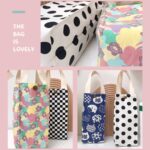 Funda protectora de lona para termo, bolsa de mano Universal para botella de agua, bolsa portátil para taza de agua, Blue Dog - Imagen 5