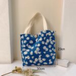 Bolso floral retro Bolso casual Bolso de pana de gran capacidad, Yellow Daisy - Imagen 4