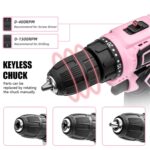 Destornillador eléctrico con taladro de impacto inalámbrico HILDA de 12 V, UK Plug - Imagen 4