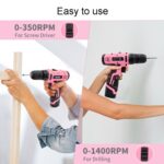 Destornillador eléctrico con taladro de impacto inalámbrico HILDA de 12 V, UK Plug - Imagen 6