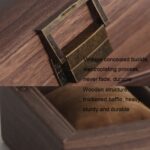 Caja expositora de relojes de cuero de grano de madera, caja de almacenamiento para relojes, joyero, 6 Digit Square - Imagen 7
