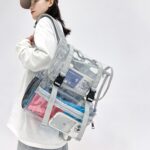 Mochila de viaje impermeable al aire libre informal de gran capacidad de PVC transparente - Imagen 2