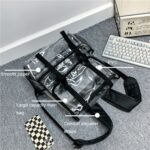 Mochila de viaje impermeable al aire libre informal de gran capacidad de PVC transparente - Imagen 5