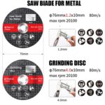 Herramientas de molienda HILDA Accesorios para amoladoras angulares de iones de litio, Saw Blade - Imagen 3