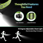 Luces LED para correr, deportes al aire libre, caminar, montar, iluminación de advertencia, chaleco, correr de noche, luces de pesca nocturna - Imagen 8