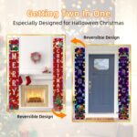 Banner de copla de doble propósito con impresión a doble cara con luces LED navideñas de Halloween, 180 x 250 cm - Imagen 5