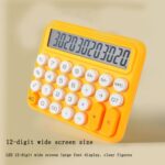 Calculadora de teclado mecánico de 12 dígitos Calculadora de botones grandes y linda, Large Yellow, Large Green, Large Pink - Imagen 4
