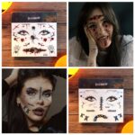 Etiqueta engomada del tatuaje impermeable de la cicatriz de Halloween pegatinas de terror de cara simulada, RM-037, RM-038, RM-039, RM-040, RM-041, RM-042, RM-043, RM-044, RM-045, RM-046 - Imagen 5