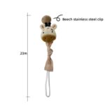 Clip de chupete para recién nacido con cadena de chupete con cabeza de animal, Lion - Imagen 3