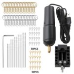 Interfaz USB 360 Mini taladro eléctrico Manual pegamento perforación taladro eléctrico, Drill+4pcs Wrench+100pcs Nails+Clamp Bed+20pcs Key Ring