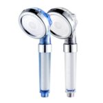 Cabezal de ducha con filtro de agua, refuerzo de filtro de algodón PP para el hogar, descarga de loto de mano, Sky Blue - Imagen 2