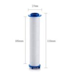 Cabezal de ducha con filtro de agua, refuerzo de filtro de algodón PP para el hogar, descarga de loto de mano, Sky Blue - Imagen 3