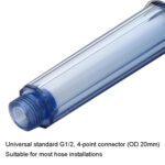 Cabezal de ducha con filtro de agua, refuerzo de filtro de algodón PP para el hogar, descarga de loto de mano, Sky Blue - Imagen 6