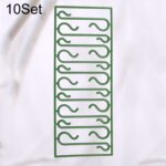 Decoración para árbol de Navidad, gancho en forma de S, suministros festivos, accesorios de plástico auxiliares, 10Set