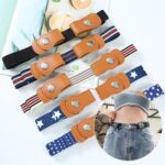 Cinturón elástico Invisible ajustable sin hebilla para niños de 2,5 cm de ancho para niños y niñas, Style 4 - Imagen 2