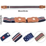 Cinturón elástico Invisible ajustable sin hebilla para niños de 2,5 cm de ancho para niños y niñas, Style 4 - Imagen 3
